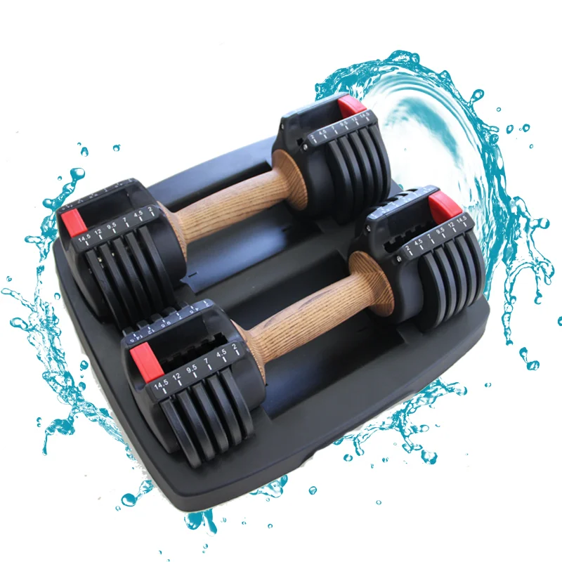 

Home fitness automatic adjustable dumbbell set fitness equipment training dumbbell dumbell set 6.6KG, Customed