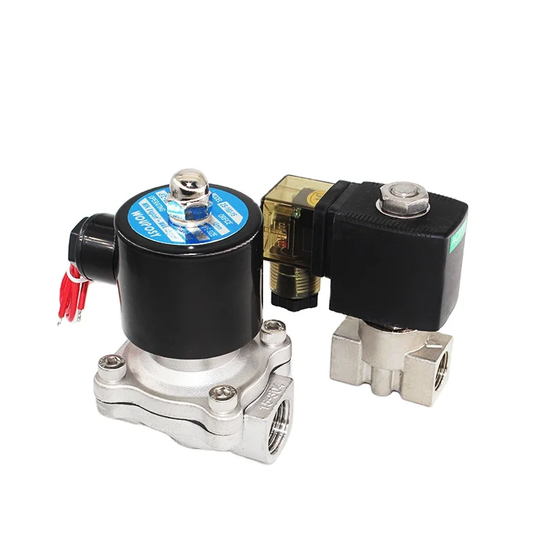 

2S Series Direct Acting Normally Closed electric water Valve 2 Way Stainless Steel Solenoid Valve(2S-160)