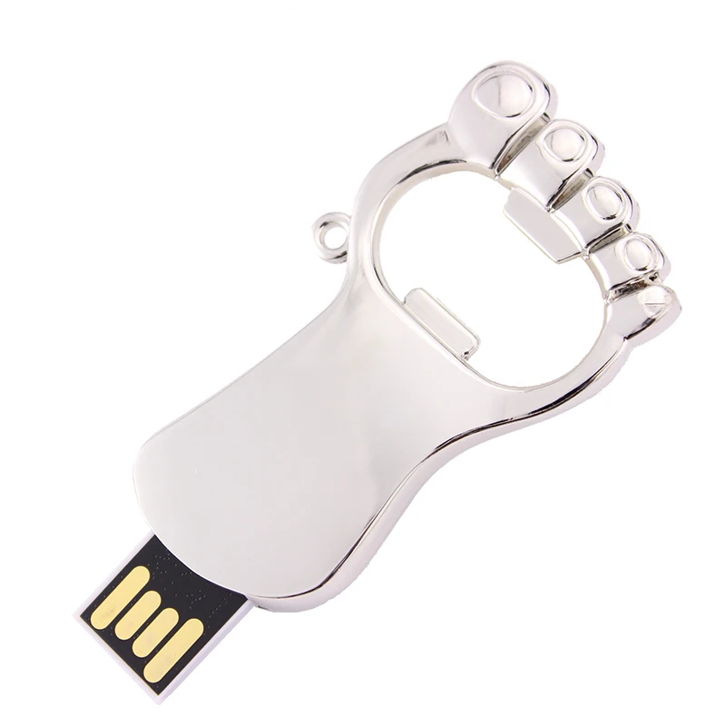 

China Factory Direct Supply Metal Foot USB Flash Drive USB Memory Stick 2GB