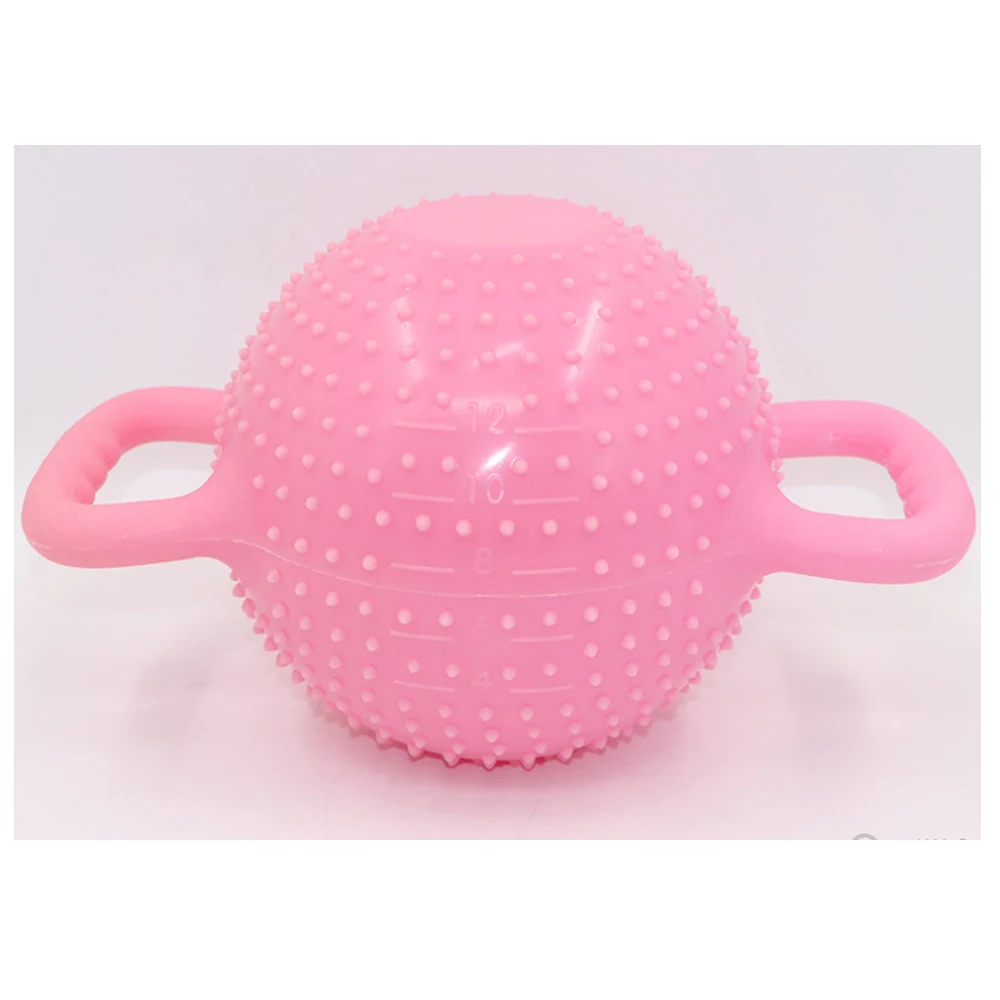 

Custom adjustable water filled pvc soft kettle bell dumbbell with dots, Blue,purple ,green,grey,pink or custom