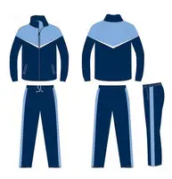 

Custom blank 100% Polyester jogging tracksuit Custom Color Zipper OEM services Men Track suits