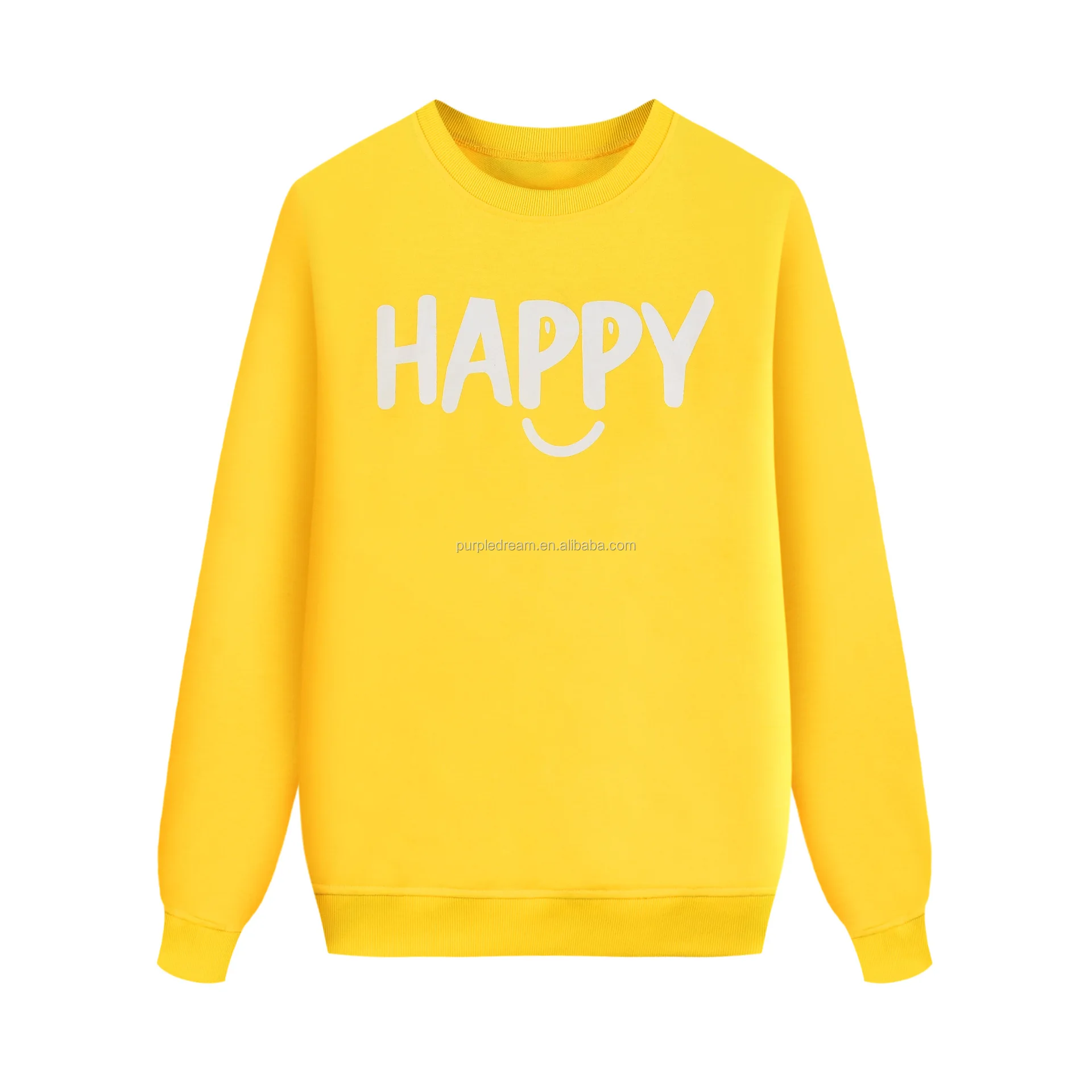 
High Quality Low Moq Custom Design Clothing For Mum And Kids Pullover Casual Happy Smile Printed Family Matching Shirts 
