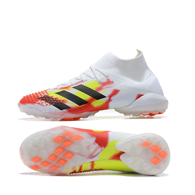 

Top quality preator mutator20 + waterproof all knitted MD grass nail football shoes football boots, Black