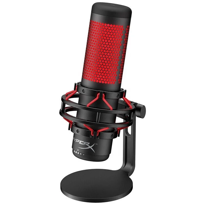 

Hyper X Quadcast microphone live Sound wave gaming USB drive-free broadcast host computer microphone, Black and red