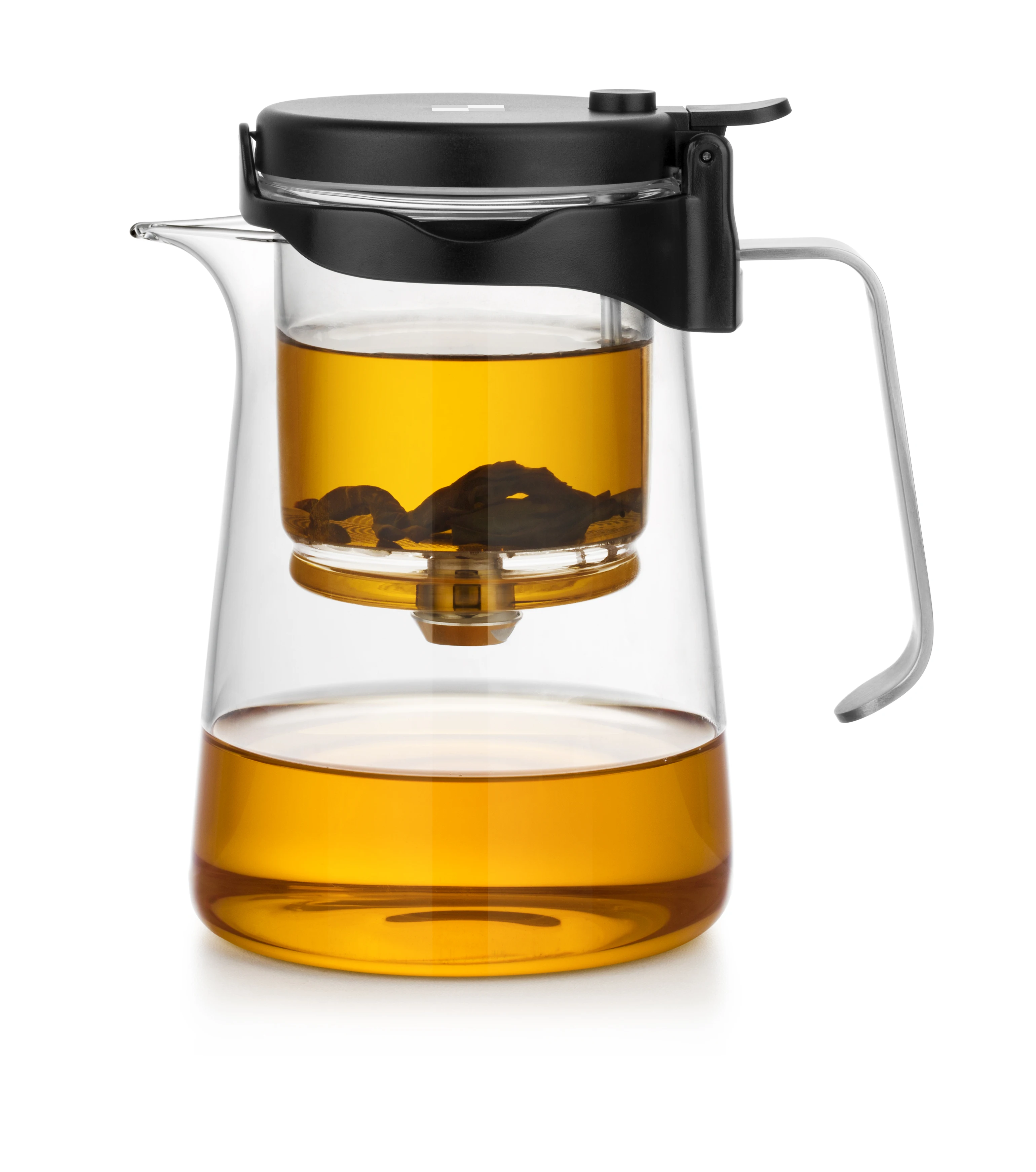 

Bonston tea pot with high quality transparent Teapot with glass filter for coffee making, Customized color