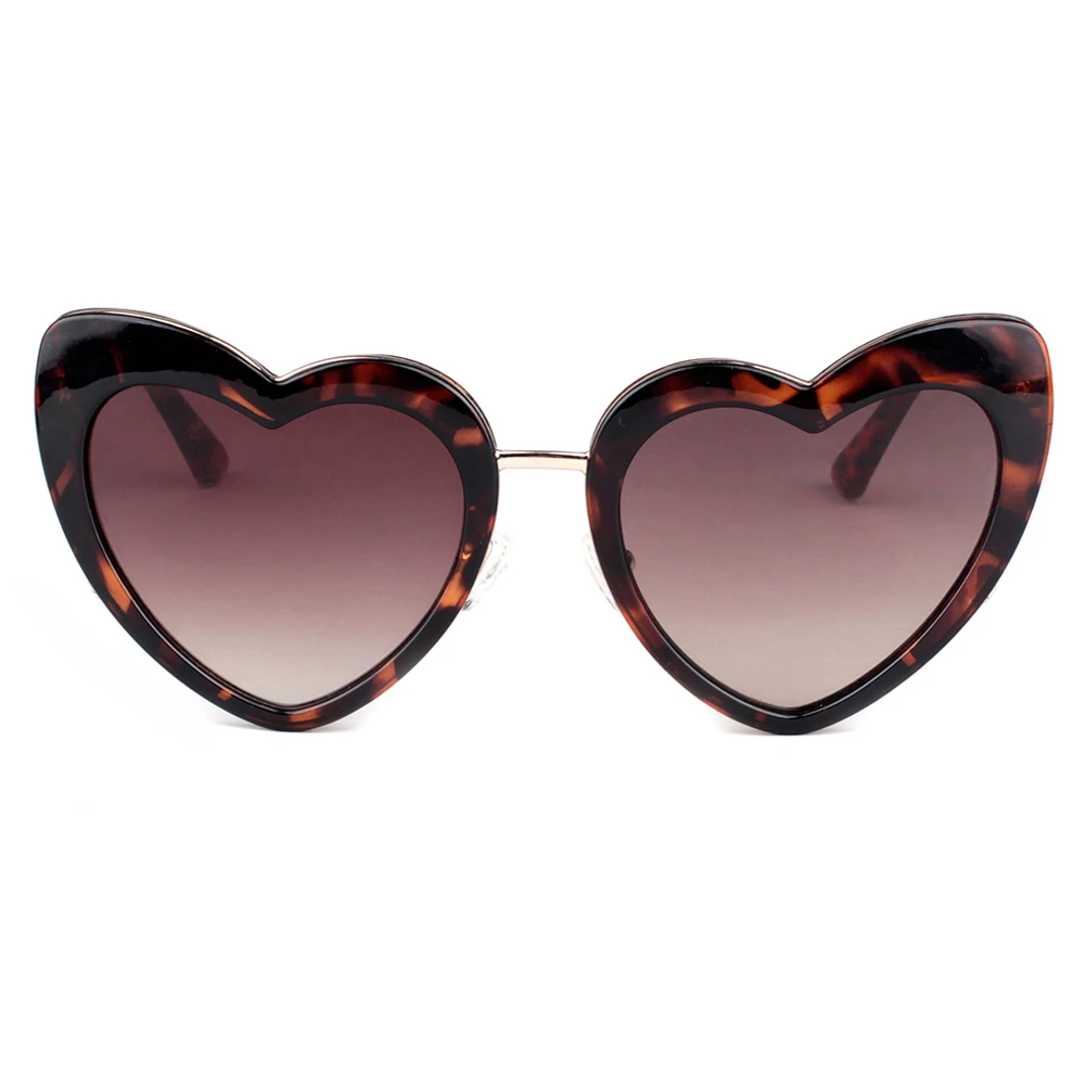 

Custom logo cheap polarized ladies fashion love heart shape sunglasses