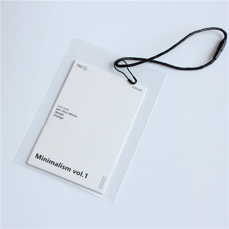 

High grade hangtags custom clothing hang tag with OPP pouch