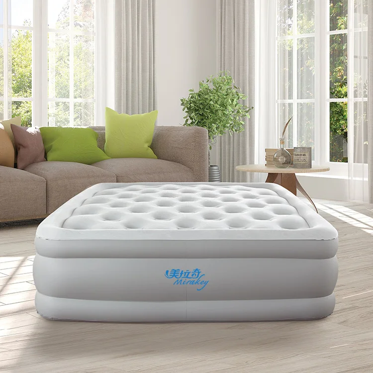 Mirakey airbed with Built-In electric pump Luxury Raised Double air bed inflatable mattress