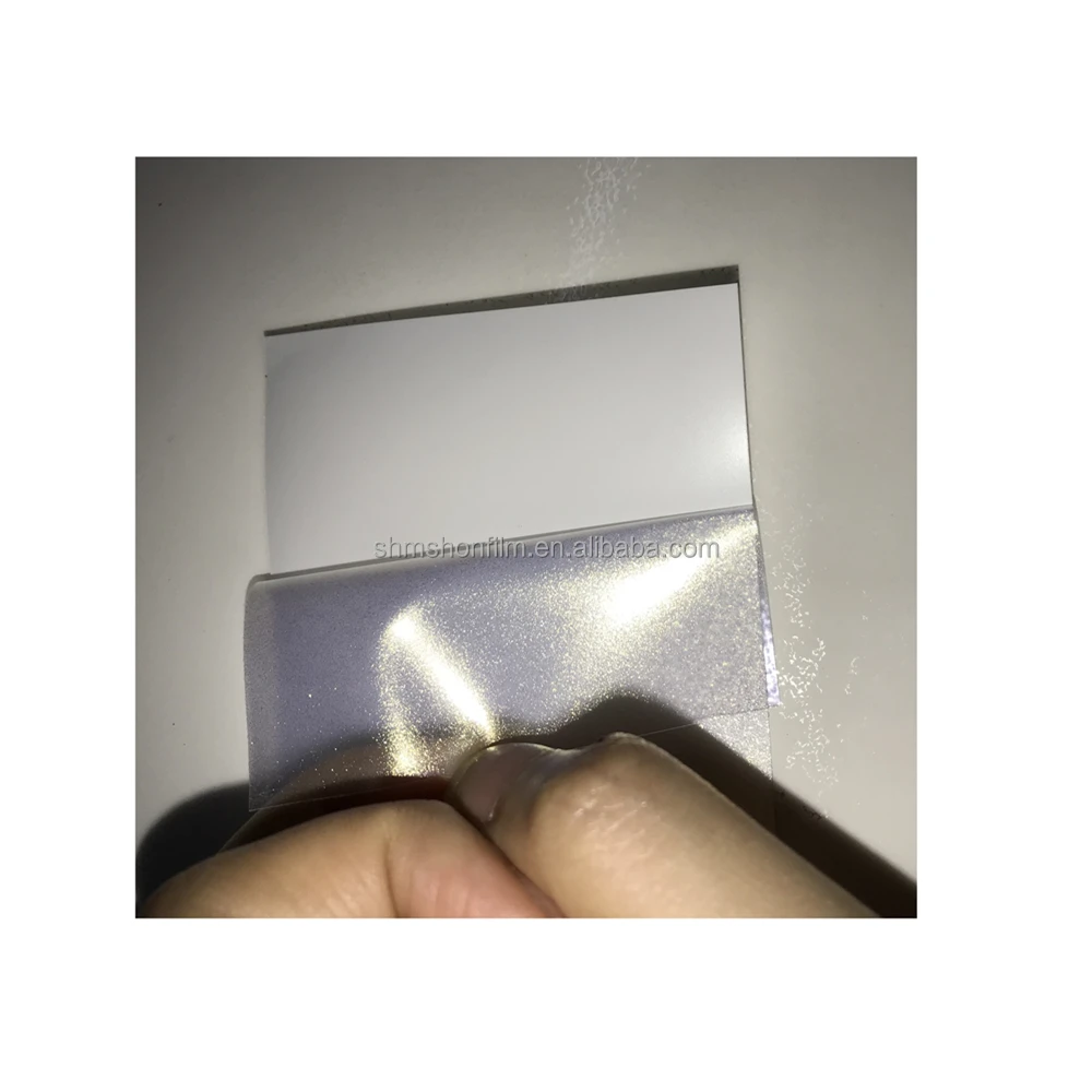 

MSHON Fashionable Pearlescent Heat Repair Color Change TPU Paint Protection Film For Cars Chameleon Auto Wrap Vinyl, Transparent