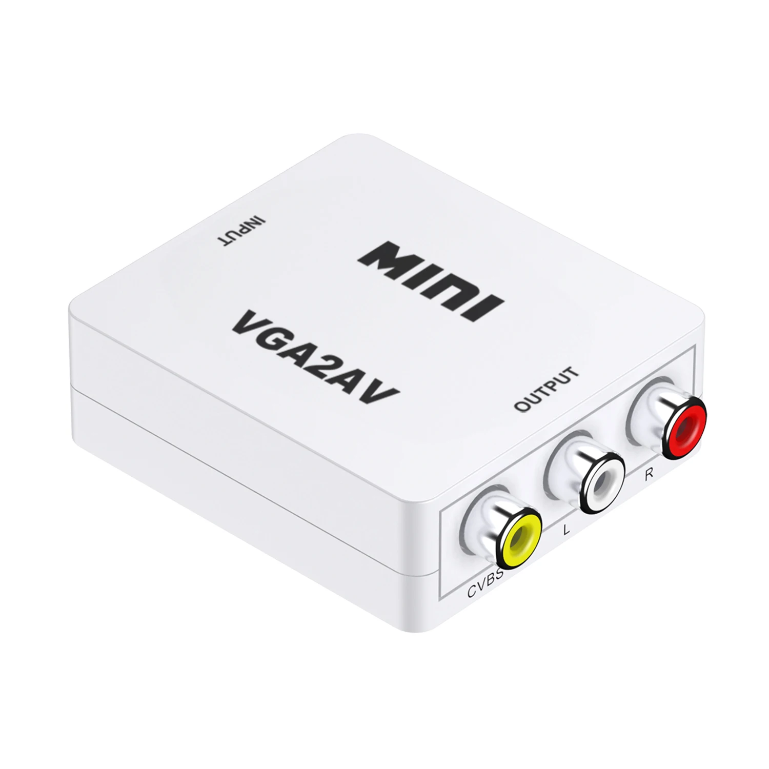 

1080P Mini VGA2AV Converter Adapter VGA to AV RCA Converter