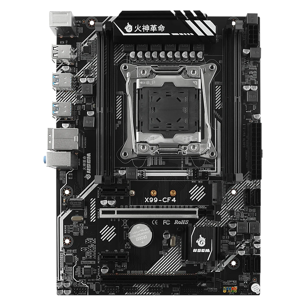 

HSGM X99-CF4 Motherboard 4*DDR4 RECC 128 Memory X99 Chipset high performance gaming pc motherboard