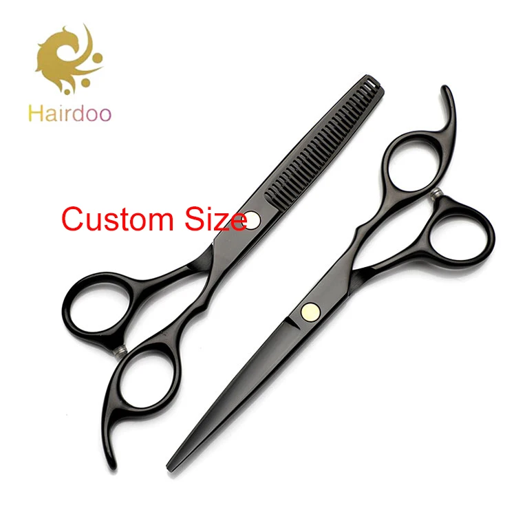 

Ergonomically designed  stylish barber scissors salon scissors professional barber, Black