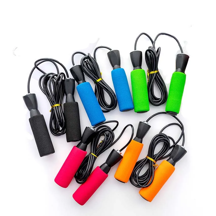 

Sponge Handles Jump Ropes Skipping Rope Speed Skipping Rope For Adult And Kids, Black/green/red/yellow/blue, etc.