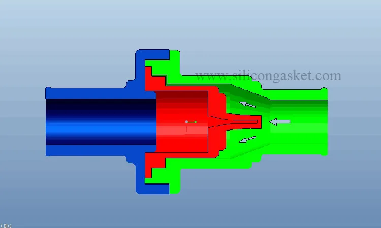 优质医用硅橡胶空气控制鸭嘴止回阀呼气末正压 (peep 阀人工复苏器 - 