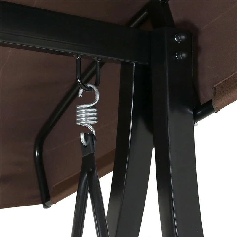 
Outdoor garden new designs furniture teak aluminum porch two seater swing chair bench round 