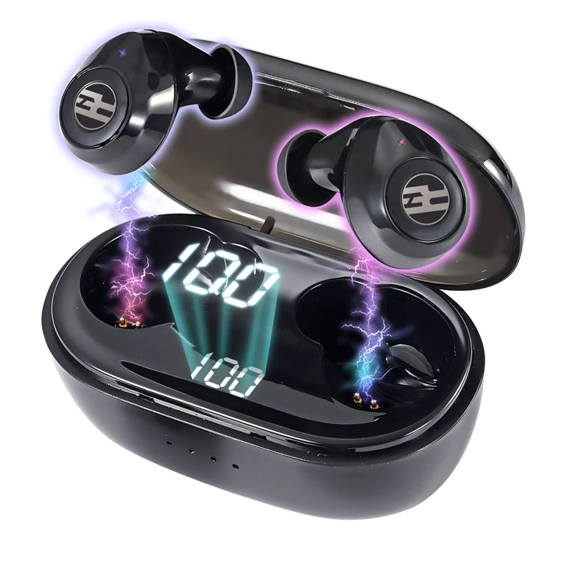 

Wholesale REROKA Revolution Wireless Earphone LED Display TWS Wireless Earbuds Earphones Lenovo LP1 LP6