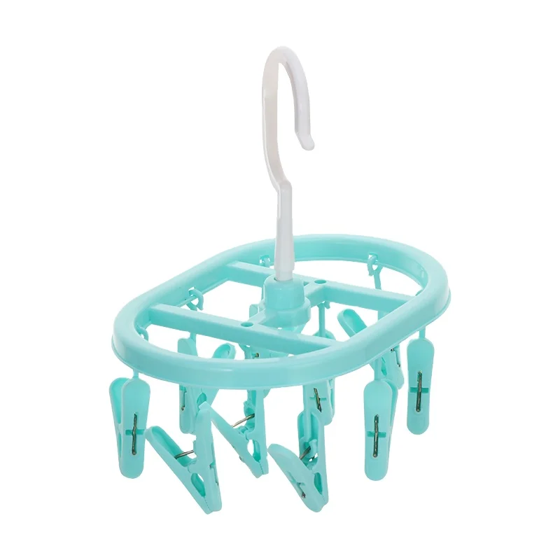 

Quality Round Shape Clips Plastic Clothes Hanger With Pegs Of Hanger For Sock