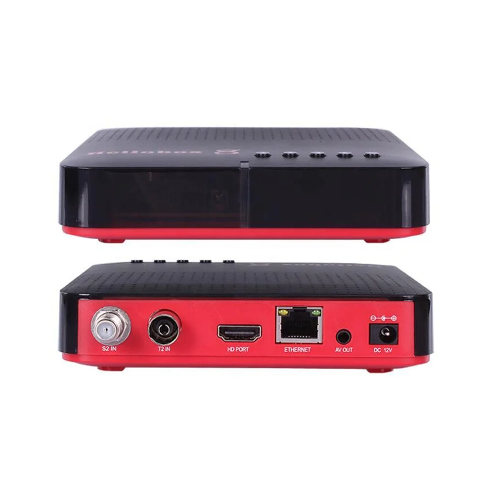 

H.265 DVB-S2 DVB-T2 combo Receiver Hellobox 8 DVB player auto powervu biss youtube cccam newcamd built-in wifi