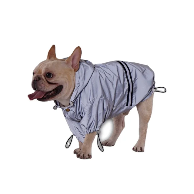 

Factory price wholesale reflective waterproof windproof warmth cool dog windbreaker pet raincoat jacket