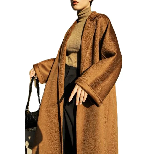

Women's high quality autumn and winter long plus size clothing long woman wool coats ladies customized oversize cashmere coat