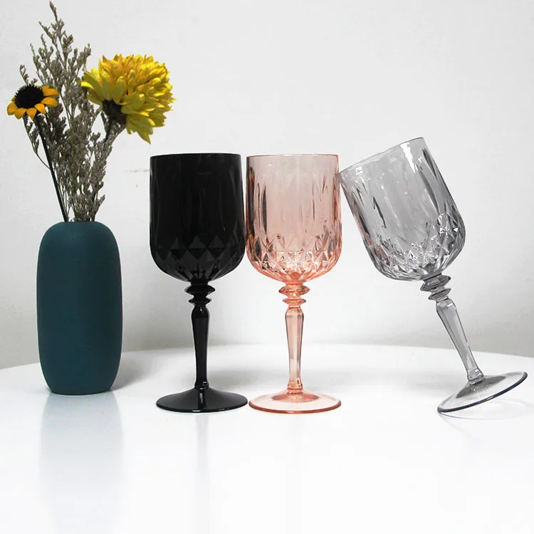 

Wholesale Custom Clear Colour Polycarbonate Wine Glass Cup Goblet Wedding Flutes Acrylic Crystal Glasses Plastic Champagne Flute, Black,clear,red or any color