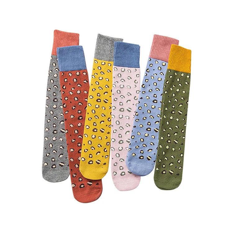 

Leopard Series  for 3-8 Years Old Girl Over Knee High Socks for Kids, 7 colors