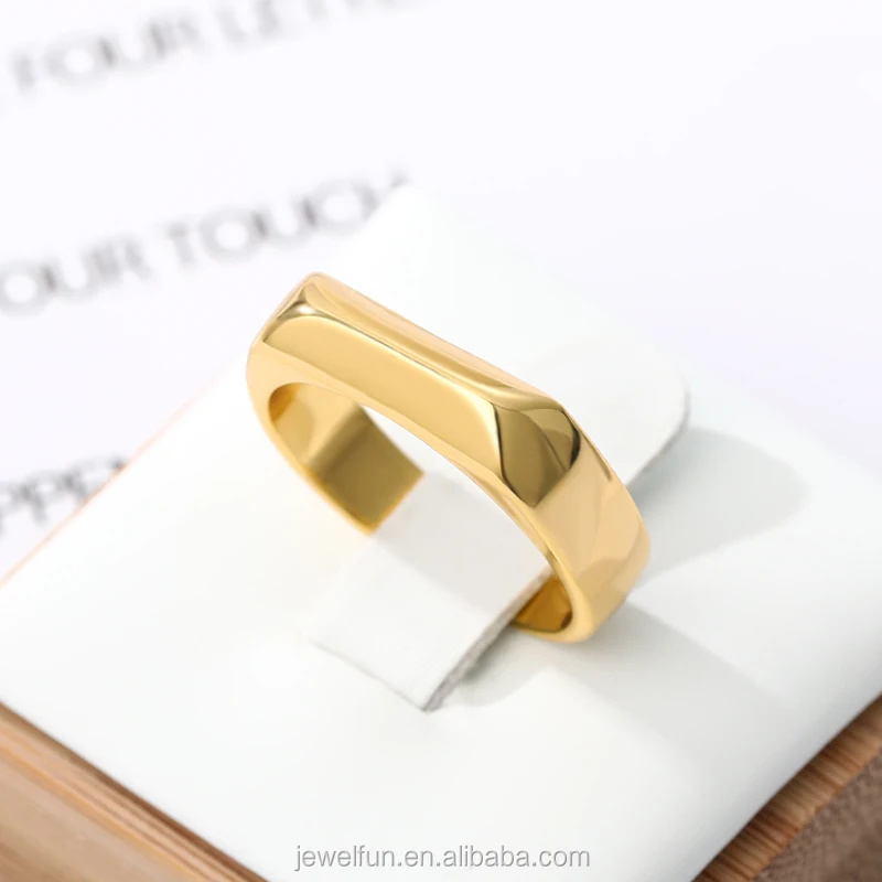 

Wholesale Jewelry Stainless Steel Irregular Gold Ring gothic Geometric Rings For Women Men Boho Fashion Jewelry Birthday Gift Ba