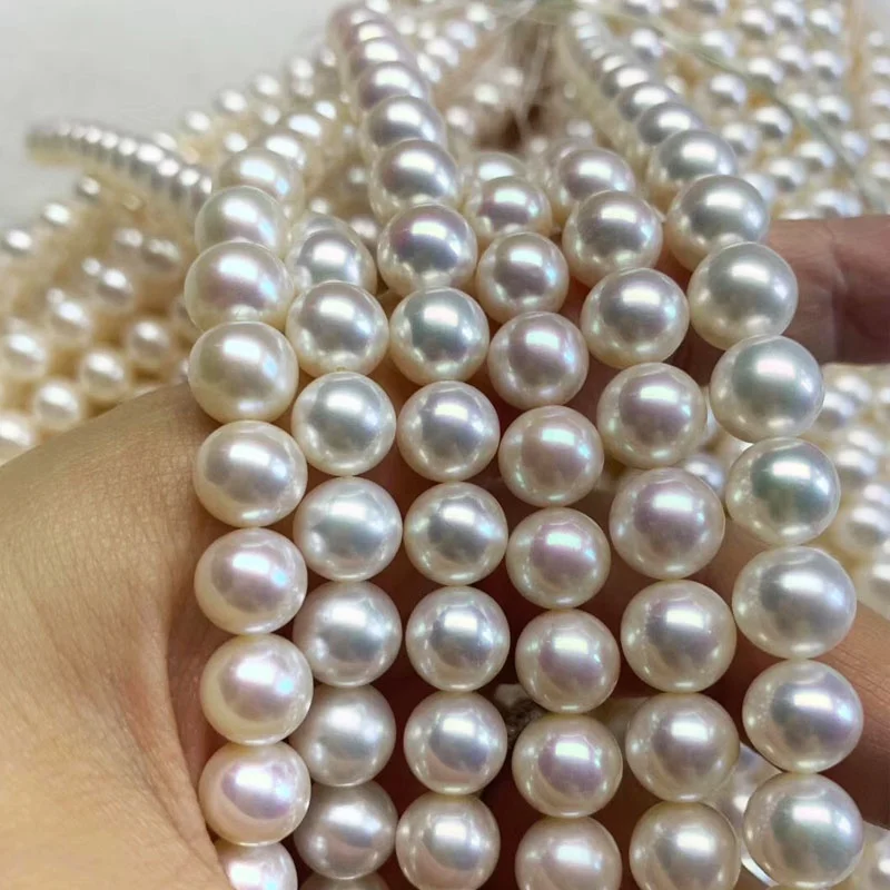 

Factory Wholesale Natural Freshwater Pearl Strand Round 3-12mm Pearls Strand for Jewelry Making Bracelet Necklace