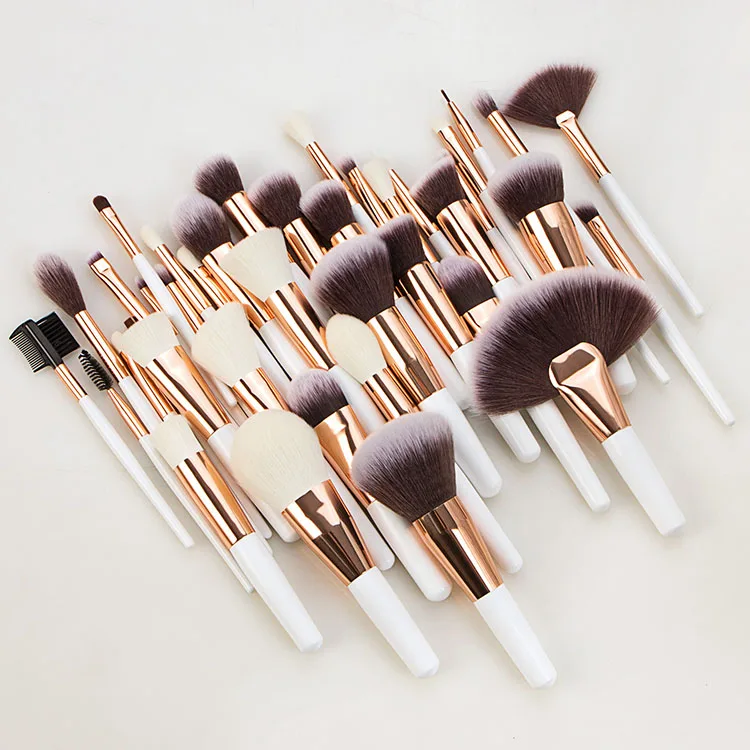 

Complete 40pcs/set Makeup Brush Sets Fashionable Personalized Wooden Handle Eye Shadow Foundation Powder Cosmetic Makeup Brushes