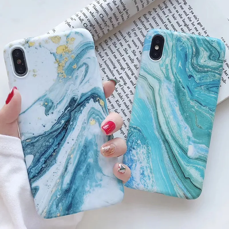 

Simple Design Smartphones Case TPU Marble Phone Case for iphone 11 pro max XR X XS max, Multi