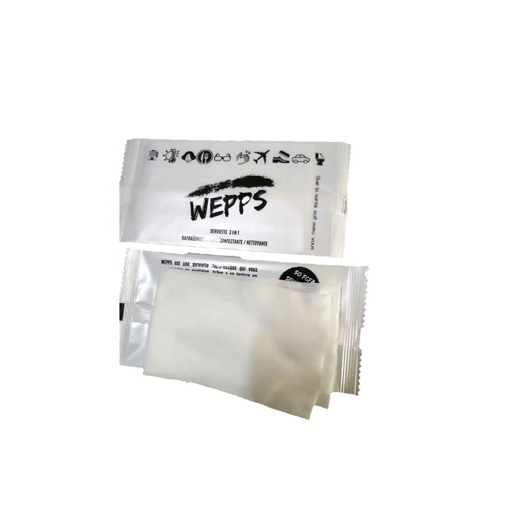 hand and face cleaning wet tissue paper