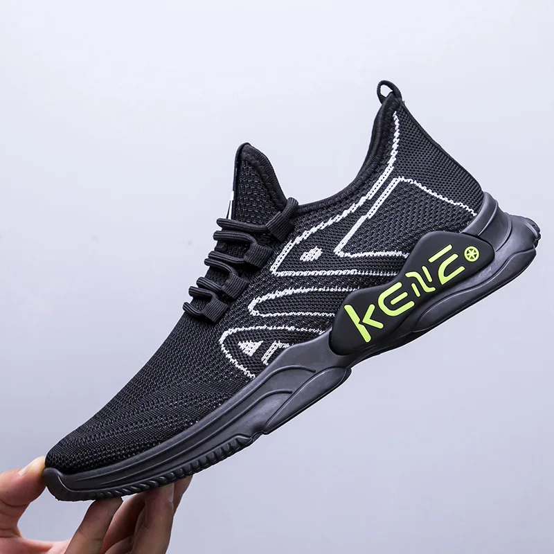 

New style black shoe breathable durable men sneakers casual shoes men shoes sports, 3 colors