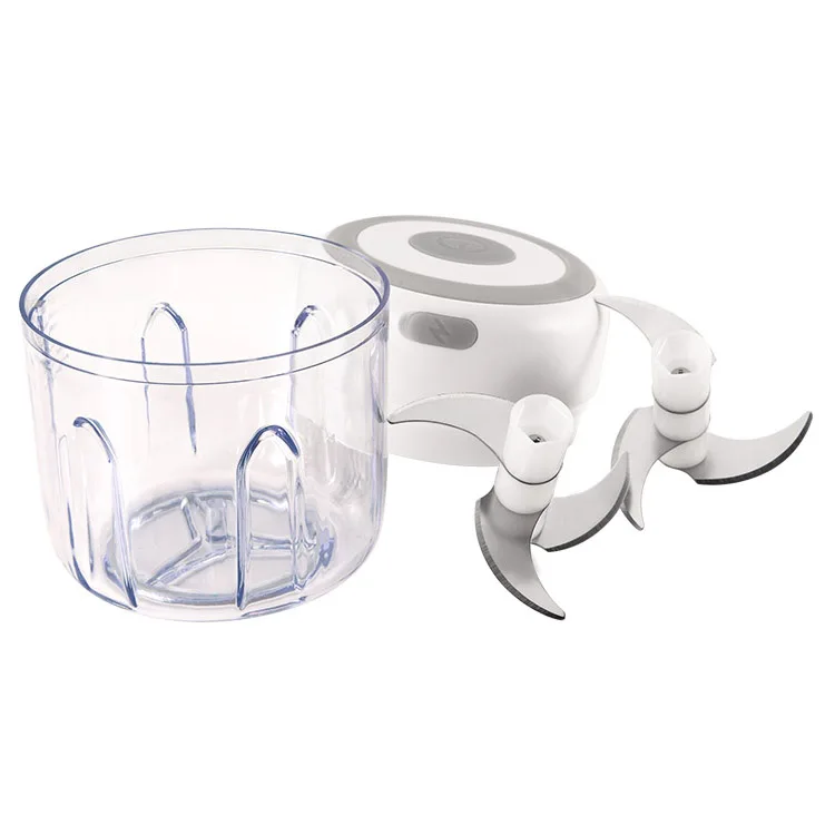 

100ml mini chopper with USB charging strong sharp slices double blades more convenience for your life vegetable and gralic use, Green,blue,pink,white,mint