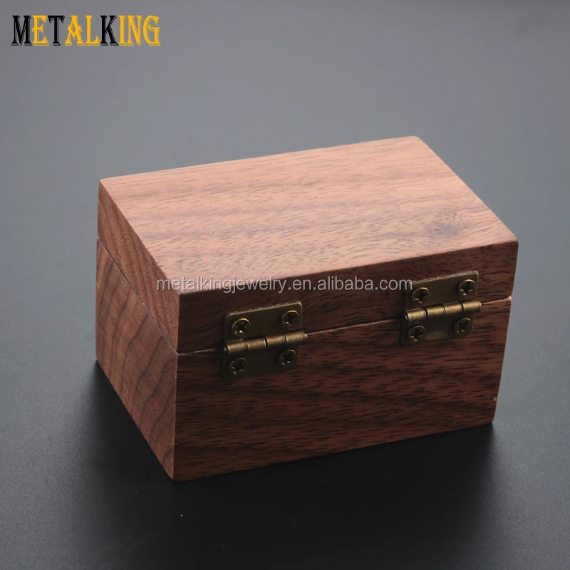 Black Walnut Wood Ring Box Solid Wood Box Fashion Jewelry Packaging