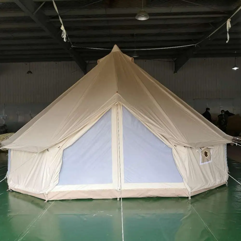 

Eco-Friendly Canvas yurt luxury tent Outdoor Waterproof Cotton Canvas Bell Tent For Sale