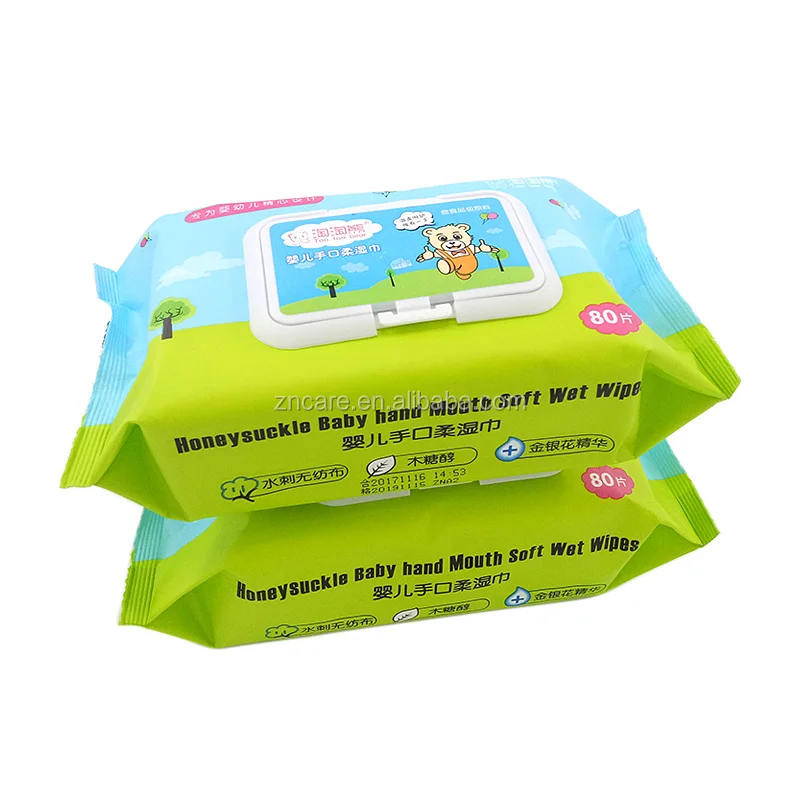 

OEM designer baby wipes babies age group and skin care use non-woven disposable wet wipes dispenser baby