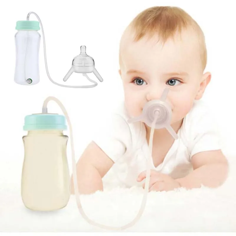 

Hot Sale PP Newborn baby bottle hands free feeding baby bottle supplies gift set