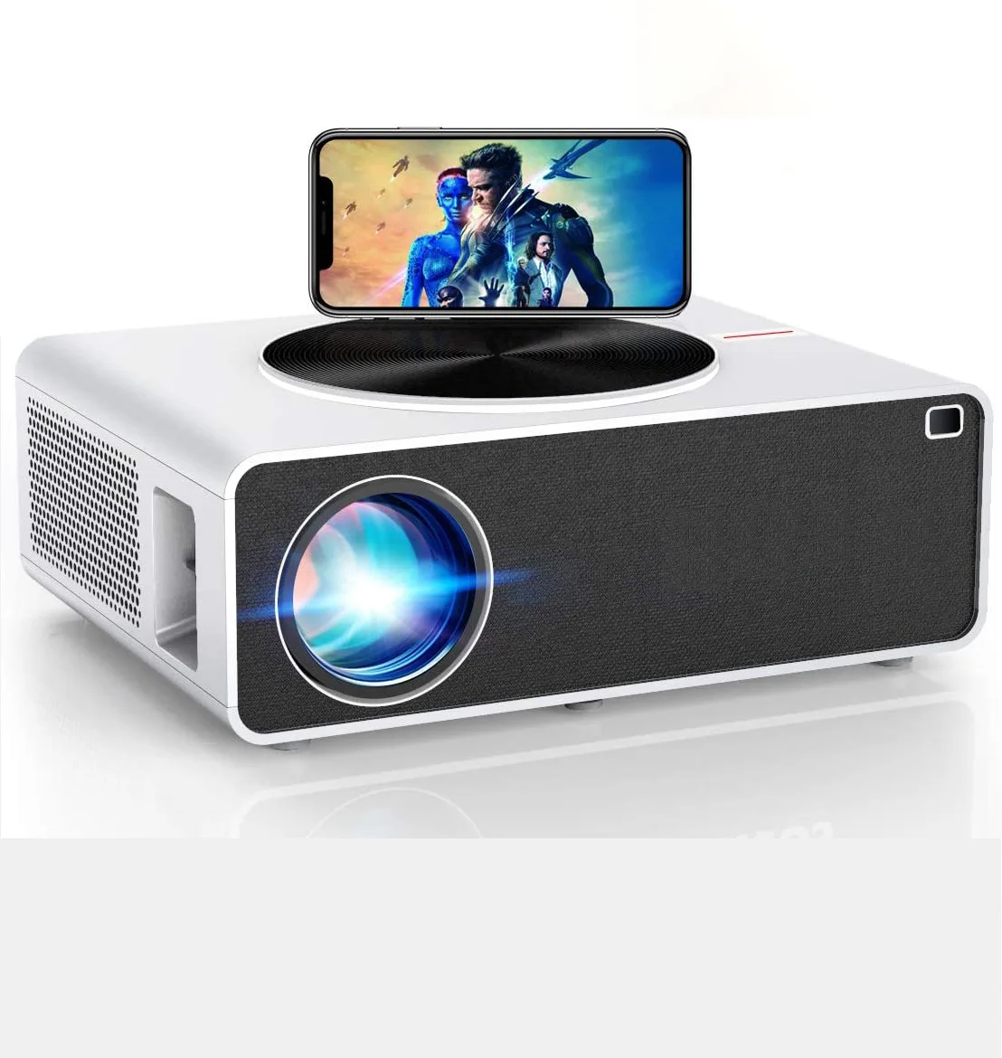 

1080P Video Projector High Brightness Sharpness Presentation Office Support 4K Full HD LED LCD Home OEM ODM, White
