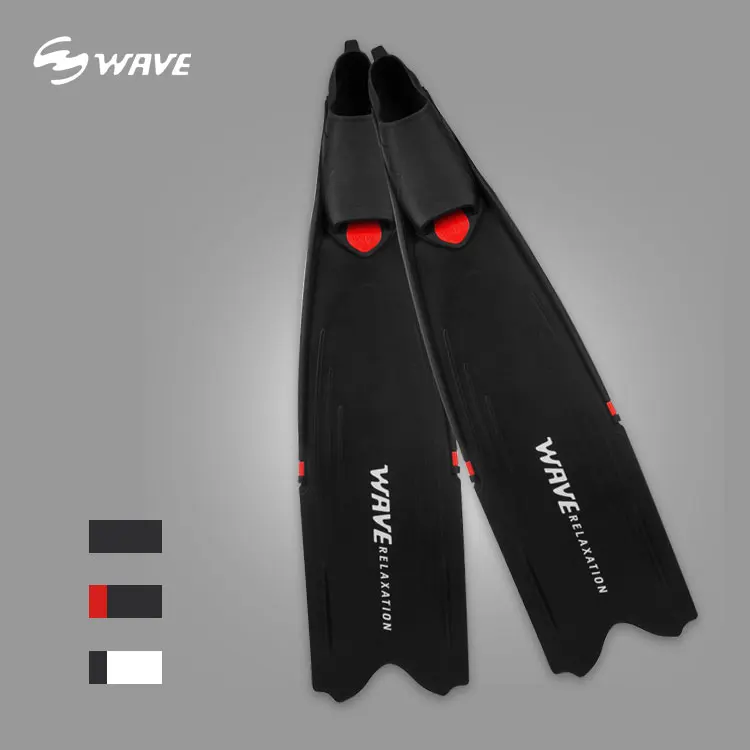 

Soft Full Pocket Long Blade Fins for Freediving Speafishing, Black