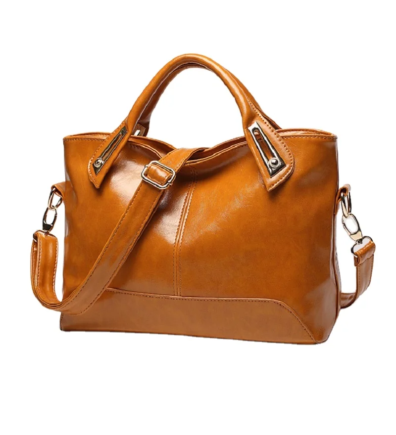 

Wholesale satchel single shoulder handbags ladies elegant fashion briefcase soft pu leather bag, Customizable