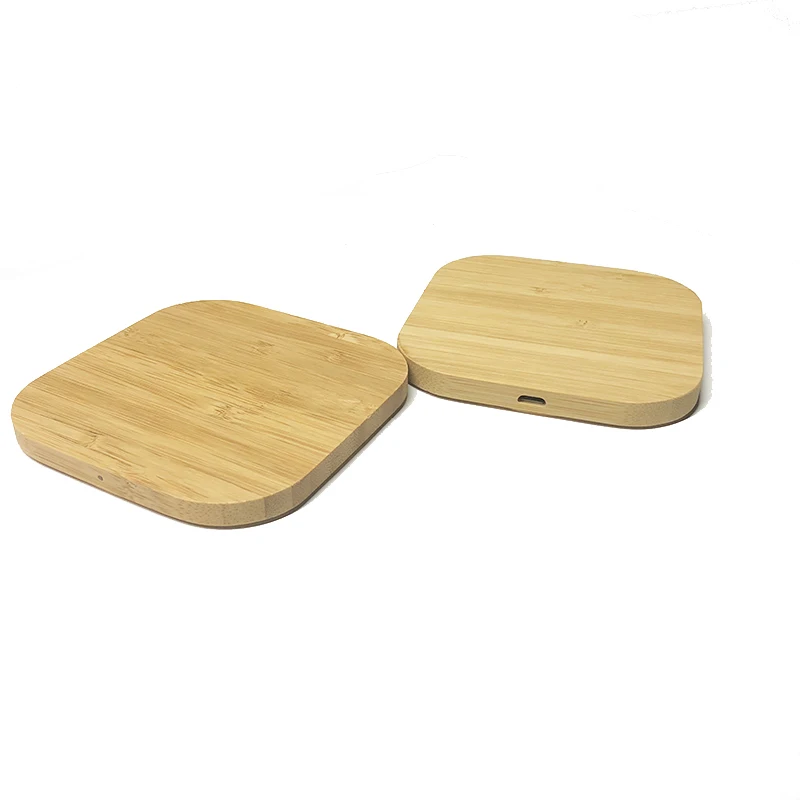 

Hot Selling Bamboo And Wood Qi Wireless Charger Wooden Wireless Fast Charger