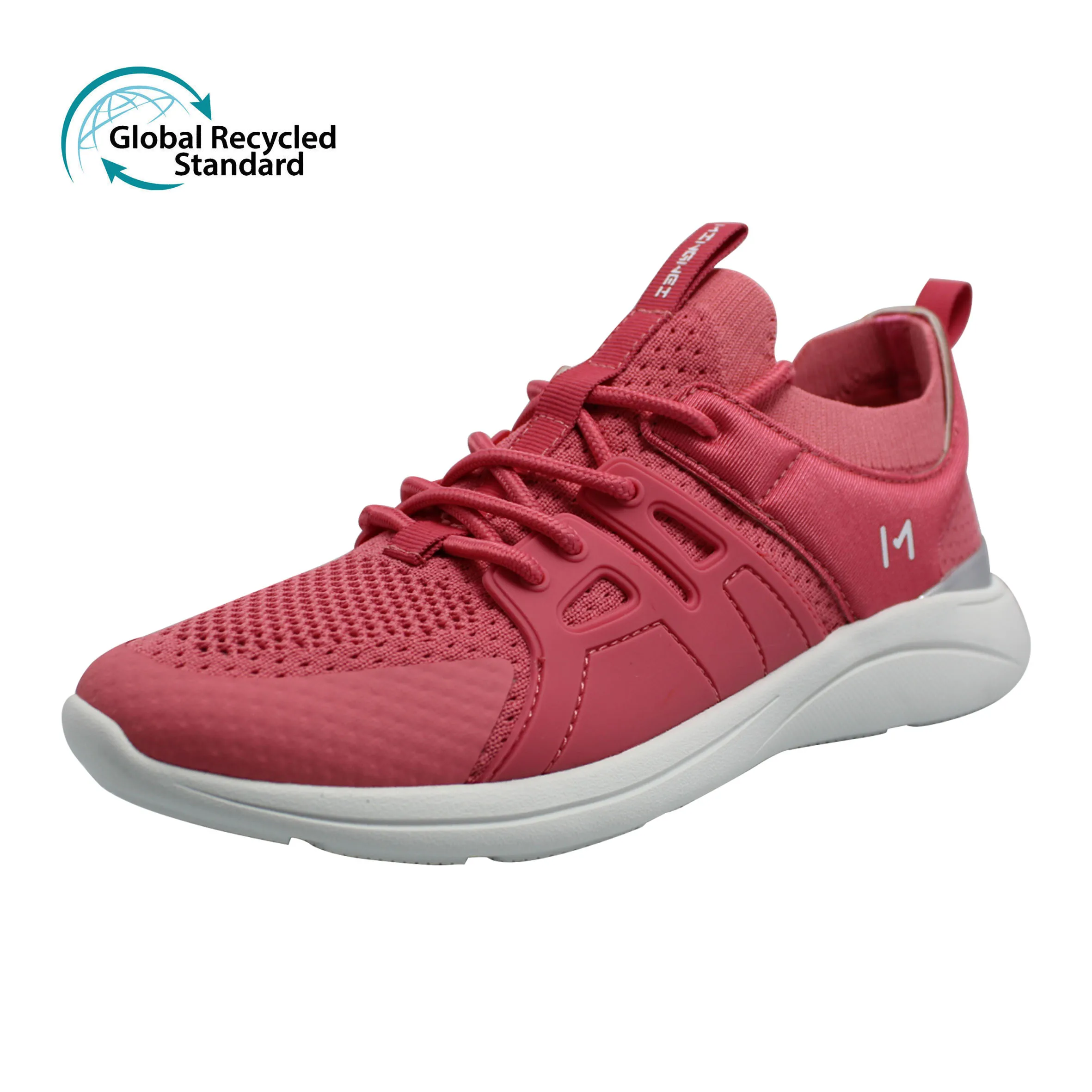 

Fly nit and PU upper running fashion sneakers custom sports Outdoor trainers Breathable Lace up walking shoes