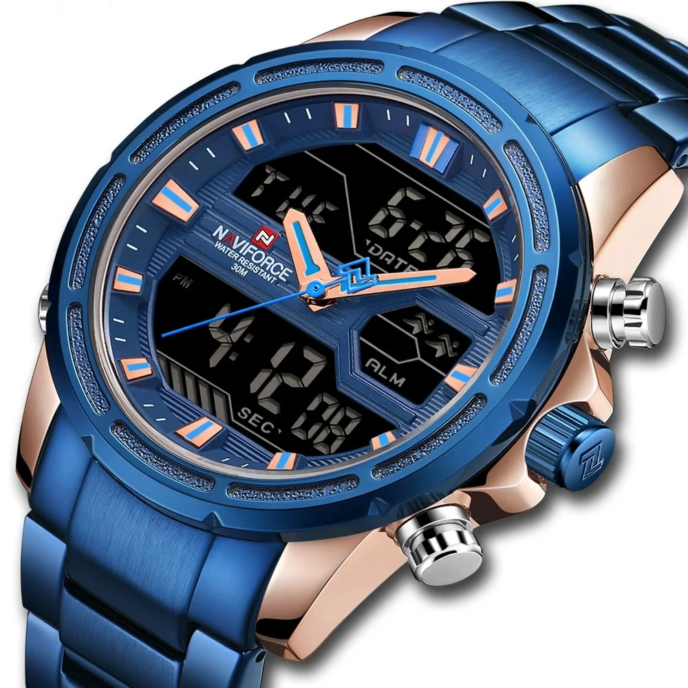 

NAVIFORCE Watch 9138 S New Luxury Male Quartz Hour Date Clock Sports Army Military Watches Men Wrist Digital Relogio Masculino, According to reality