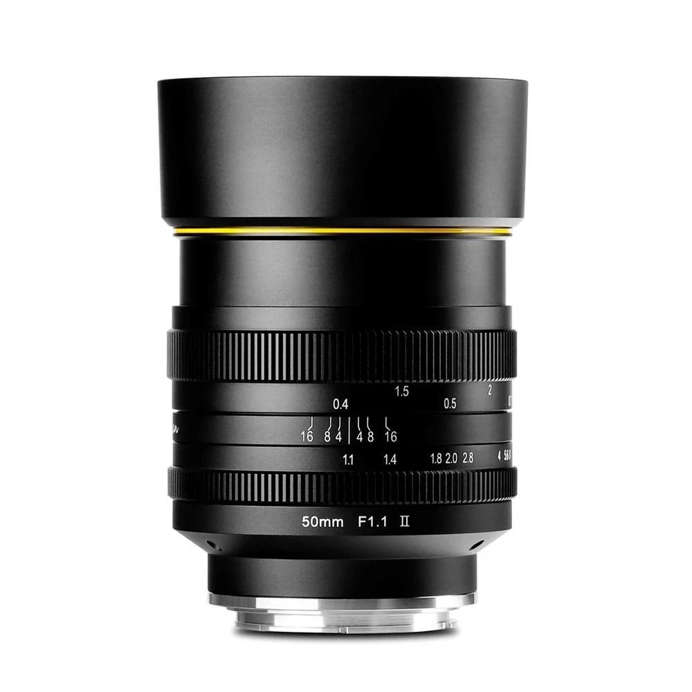 

KamLan 50mm F1.1 II APS-C Large Aperture Manual Focus Lens for Mirrorless Cameras Camera Lens for Canon Sony Fuji
