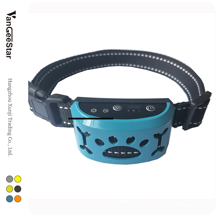 

Rechargeable Wholesale No Bark Electric Shock Vibration Bark Control Voice Activated Anti Bark Pet Dog Training Collar for Dog