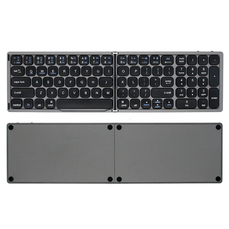 

New And Original Integrate Circuit Wireless With Touchpad Laptop Stand Portable Foldable Folding Keyboard, Black,white