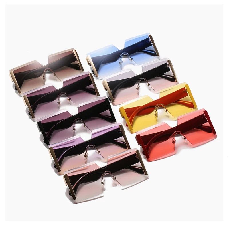 

Wholesale trendy luxury square custom vintage oversized polarized fashion mens shades sun glasses newest 2021 women sunglass, Custom color