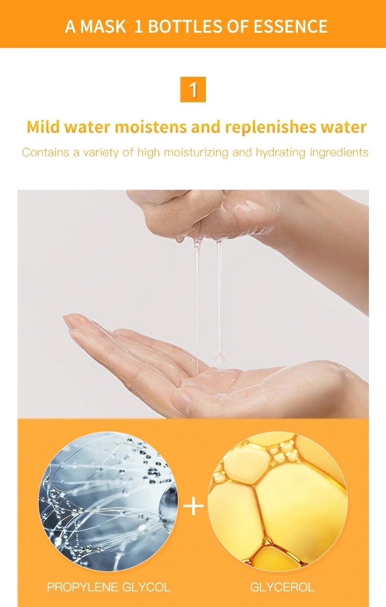 BIOAQUA factory ZOZU face sheet mask Whitening moisturizing remover Blackhead vitamin C facial mask for skin care