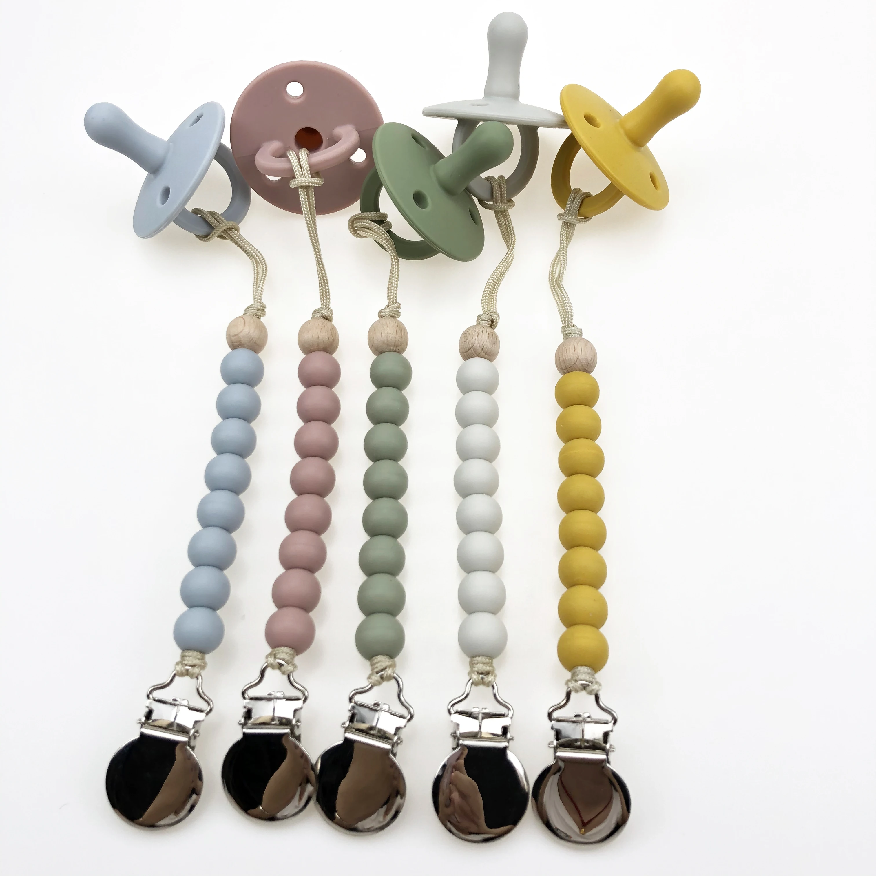 Wholesale Silicone Pacifier Holder Clips Customised Baby Teething Products Buy Silicone