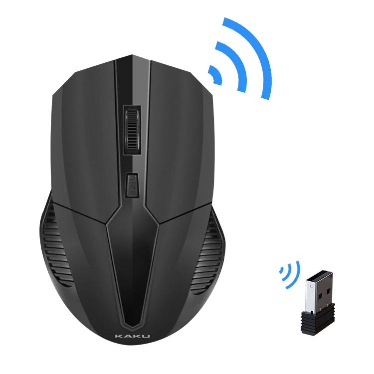 

Kaku Brand 2020 NewDrop Shipping Home Office 2.4GHz USB wireless computer optical mouse ergonomic for hp PC Mouse, Black, red